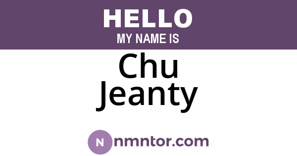 Chu Jeanty