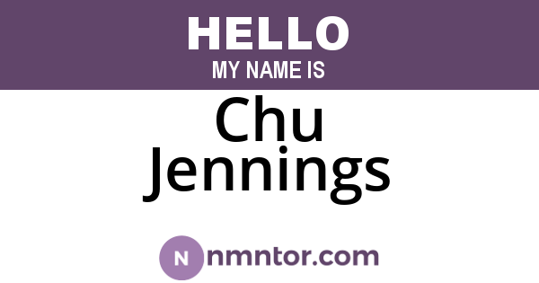 Chu Jennings