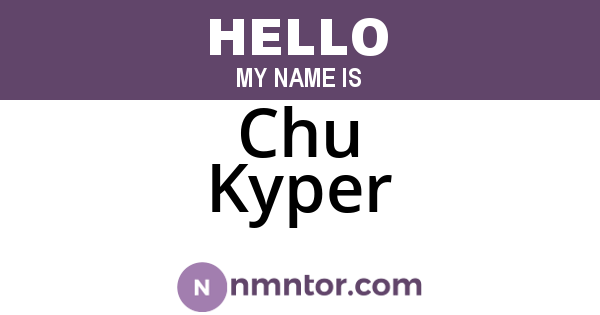 Chu Kyper