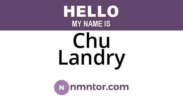 Chu Landry