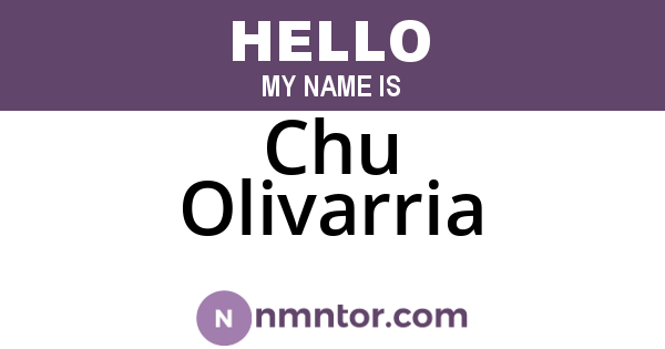 Chu Olivarria