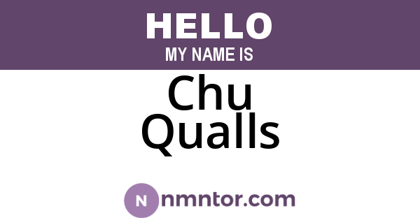Chu Qualls