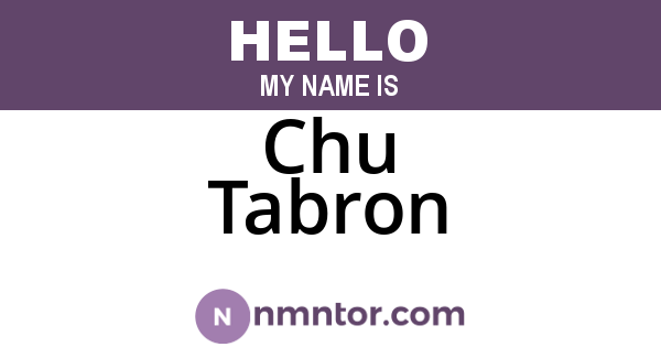 Chu Tabron