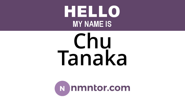 Chu Tanaka