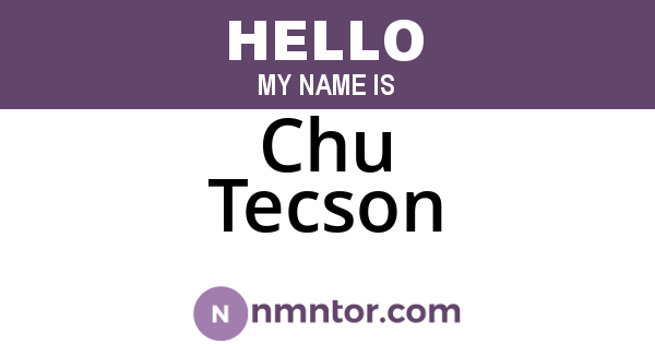 Chu Tecson