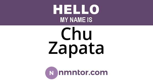 Chu Zapata