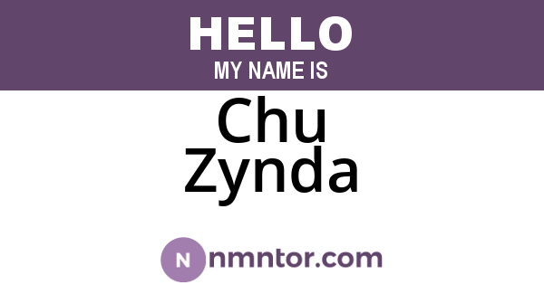 Chu Zynda