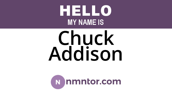 Chuck Addison