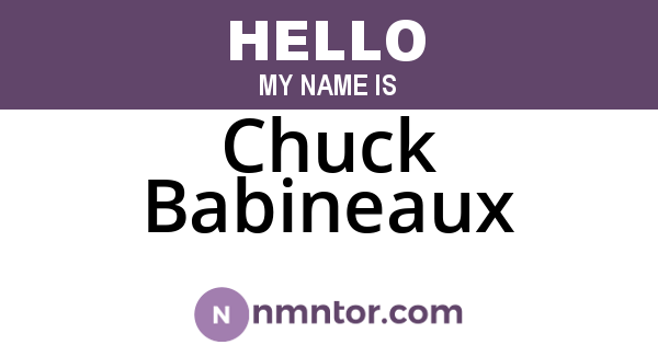 Chuck Babineaux