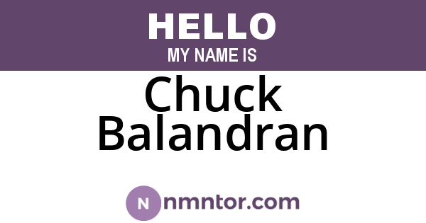 Chuck Balandran
