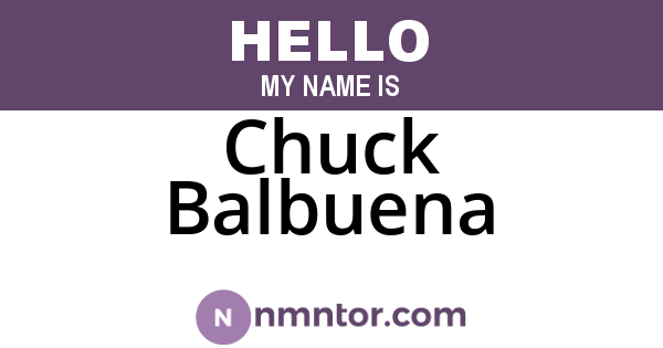 Chuck Balbuena
