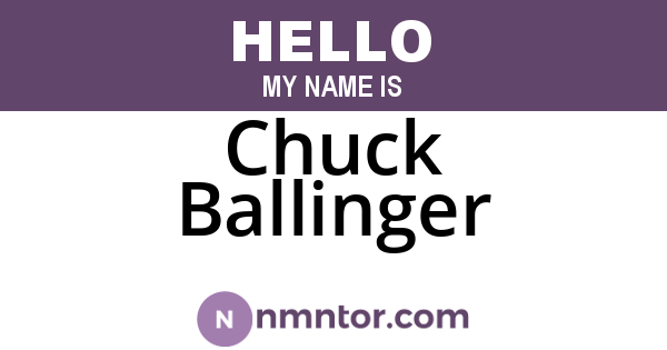 Chuck Ballinger