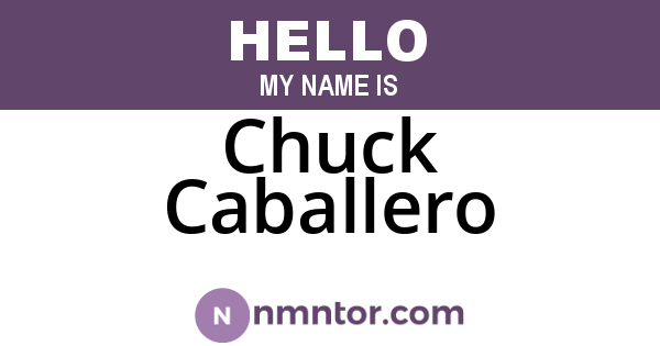 Chuck Caballero