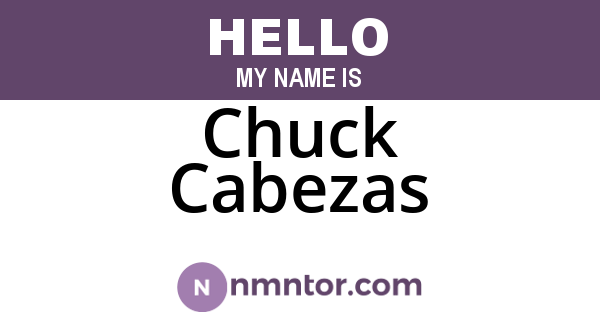 Chuck Cabezas