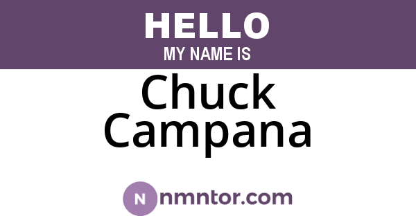 Chuck Campana