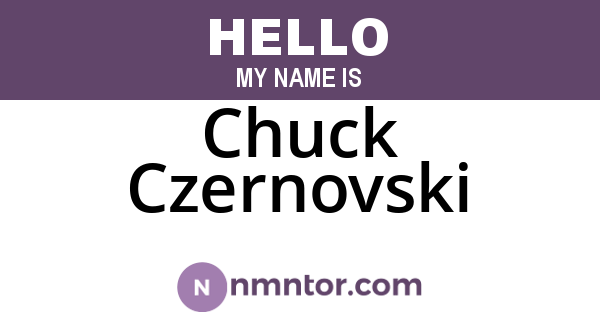 Chuck Czernovski