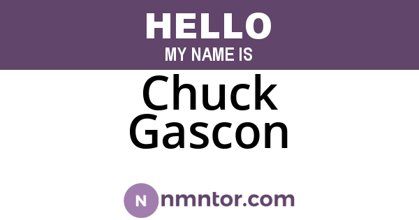 Chuck Gascon