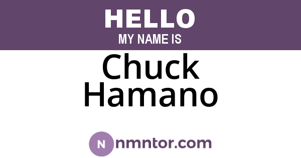 Chuck Hamano