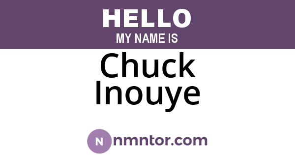 Chuck Inouye