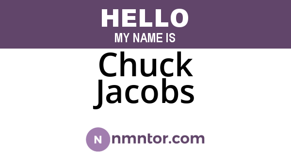 Chuck Jacobs