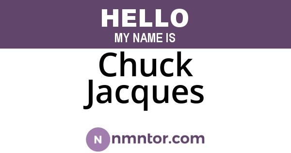 Chuck Jacques