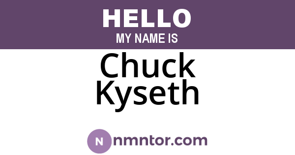 Chuck Kyseth