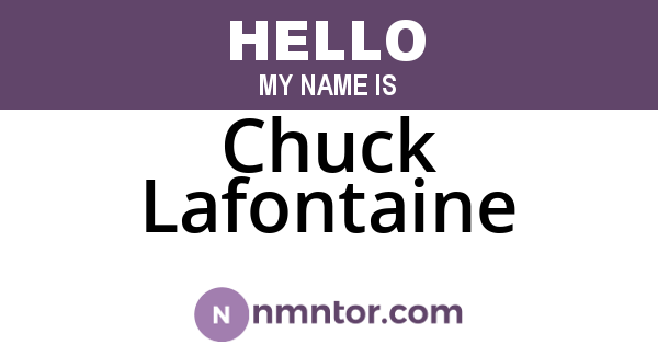 Chuck Lafontaine