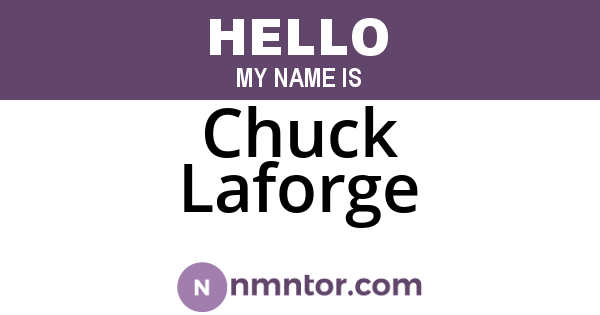Chuck Laforge