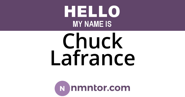 Chuck Lafrance