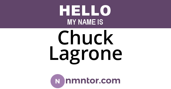 Chuck Lagrone