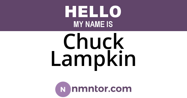 Chuck Lampkin