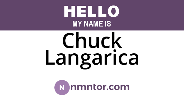 Chuck Langarica