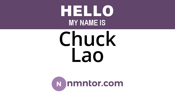 Chuck Lao