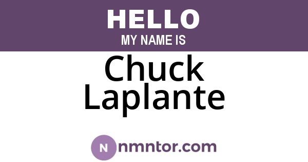 Chuck Laplante