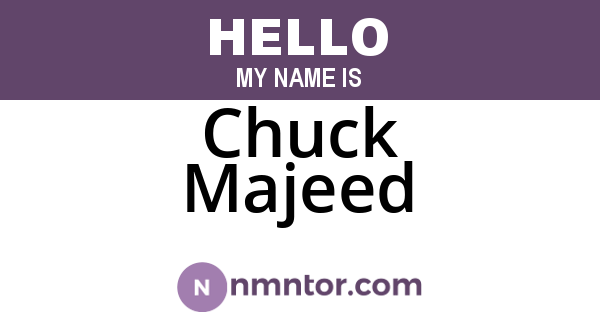 Chuck Majeed