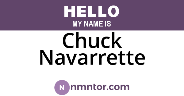 Chuck Navarrette
