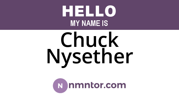 Chuck Nysether