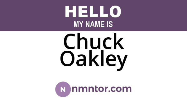 Chuck Oakley