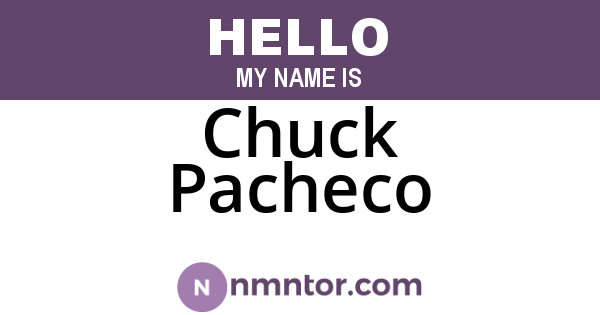 Chuck Pacheco
