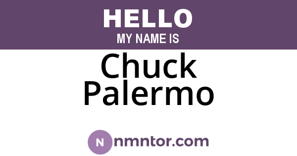 Chuck Palermo