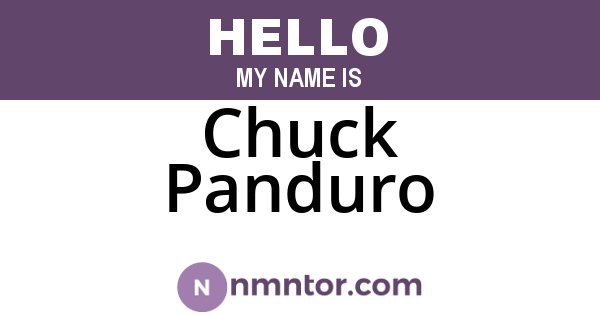 Chuck Panduro