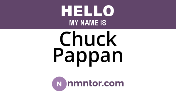 Chuck Pappan