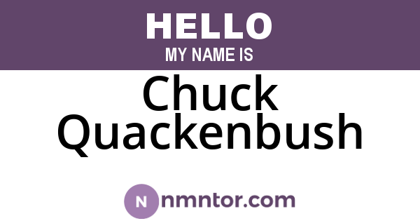 Chuck Quackenbush