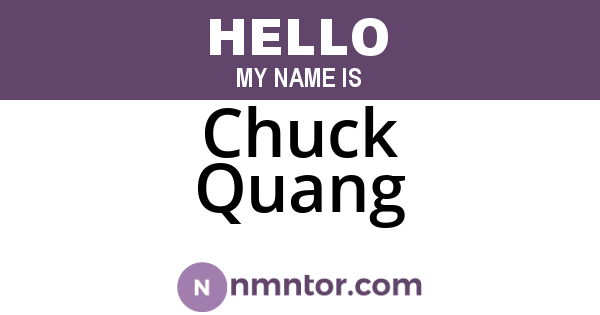 Chuck Quang