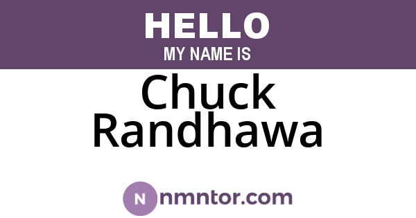 Chuck Randhawa