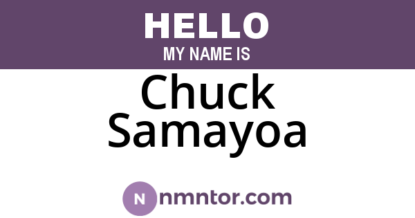 Chuck Samayoa
