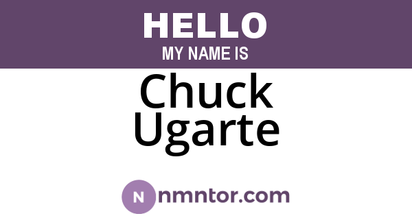 Chuck Ugarte