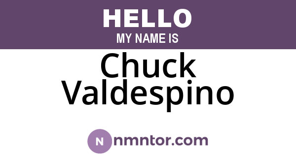 Chuck Valdespino