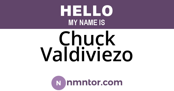 Chuck Valdiviezo