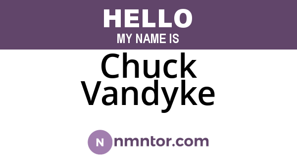 Chuck Vandyke